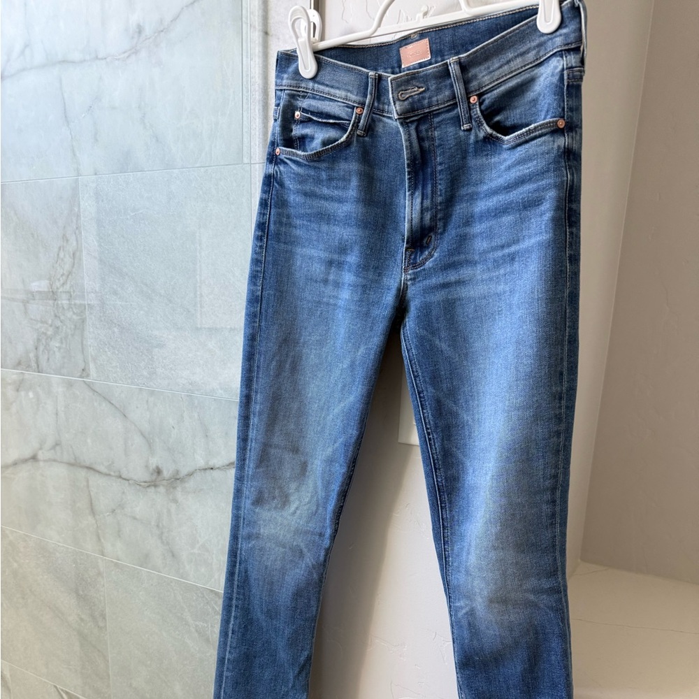 MOTHER Women's Blue Skinny Jeans